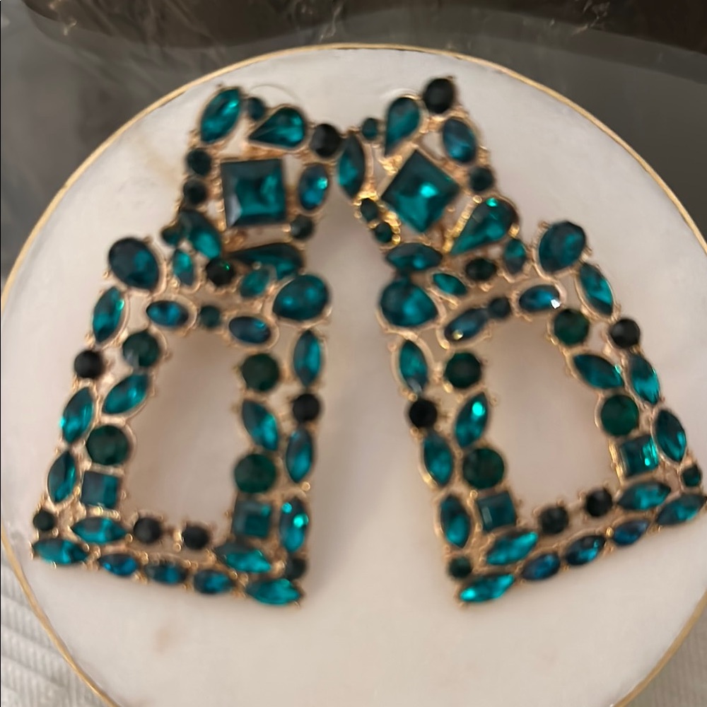 Green Earrings